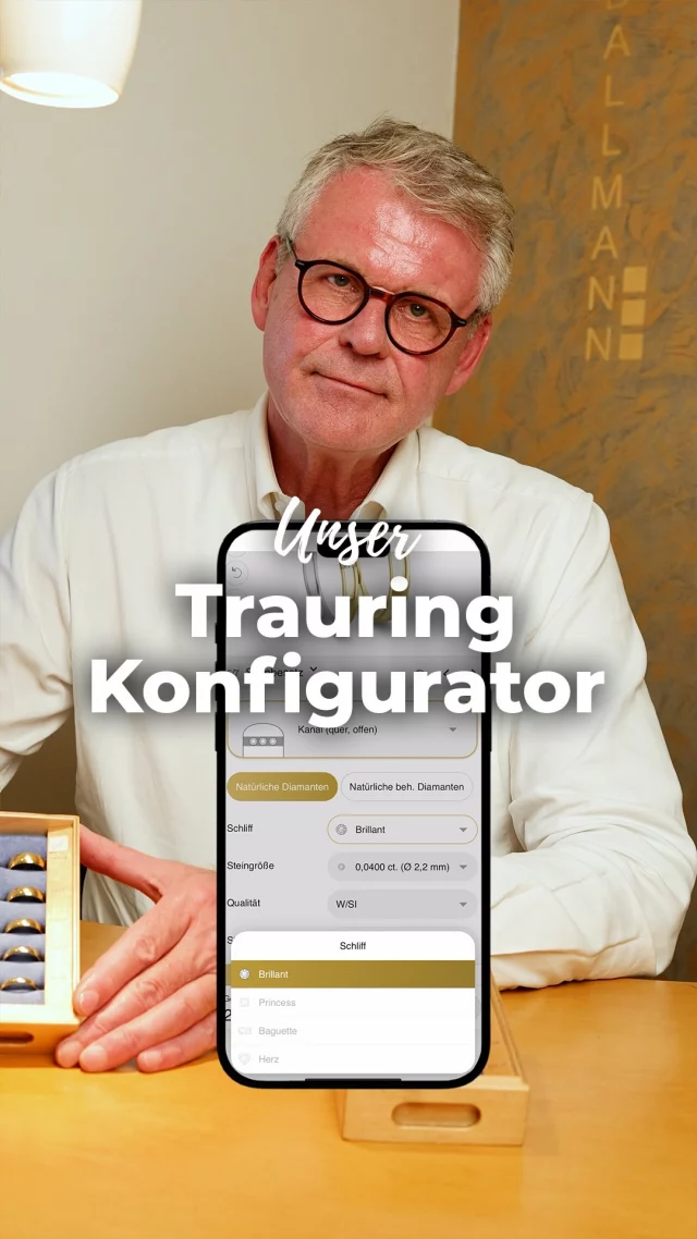 Kennst Du schon unseren Trauring-Konfigurator? ✨ Du findest unseren Konfigurator direkt auf unserer Homepage - wir empfehlen Euch, dass Ihr vor einem Beratungstermin bei uns am besten schonmal ein wenig selber schaut, was Euch gefällt 🙌🏻

#goldschmiede #dallmann #buxtehude #fyp #juwelier #handwerk #handmade #schmuck #ring #handwerkausleidenschaft #wedding #hochzeit #trauringe